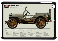 WW2 Military Vehicles - Willys MB (early) Small Tablet Cover 1